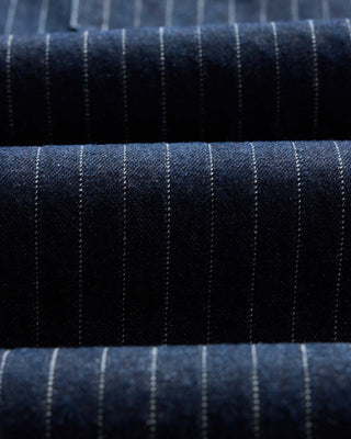 material shot of the fabric on The Mariner Jean in Rinsed Indigo Dobby Denim, Bottoms by Taylor Stitch