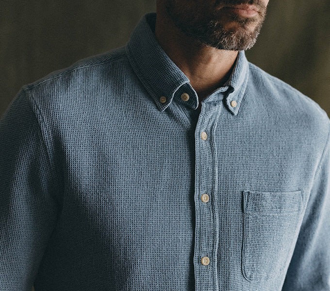 The Jack in Washed Indigo Waffle